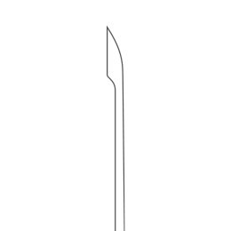 Нож (игла) парацентозный штыкообразный