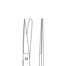 Ножницы с одним острым концом прямые с ТВС